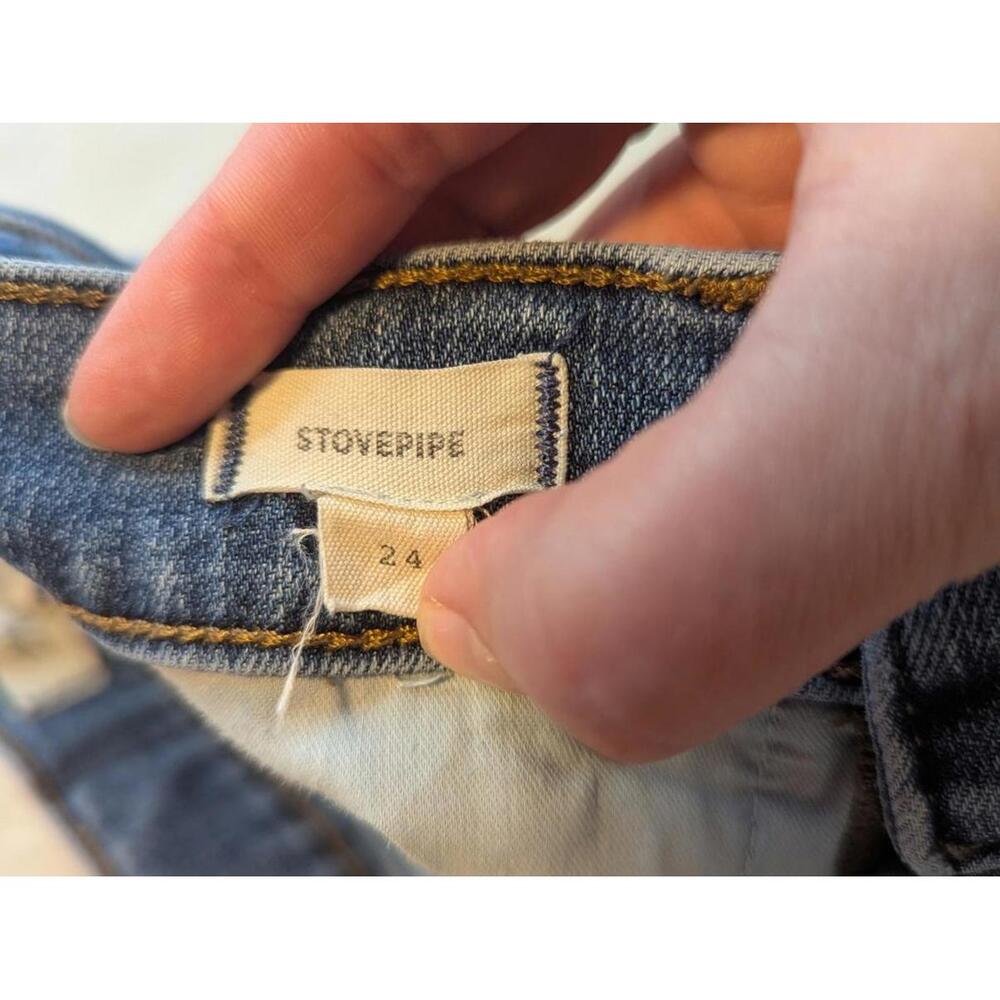 Madewell Women's Stovepipe Jeans - Blue Denim, Size 24 - Picture 4 of 6